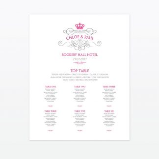 Royal Elegance Table Plan