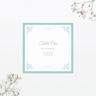 Vintage Chic Table Number - Wedding Stationery Vintage Chic Table Number