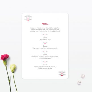 Viva Las Vegas Invitation Menu - Wedding Stationery Las Vegas Wedding Invitation Menu