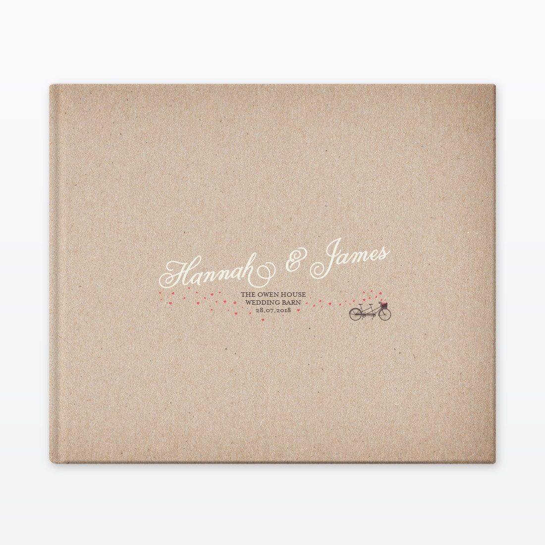 Hearts & Bicycles Photo Book - Wedding Stationery Hearts & Bicycles Photo Book