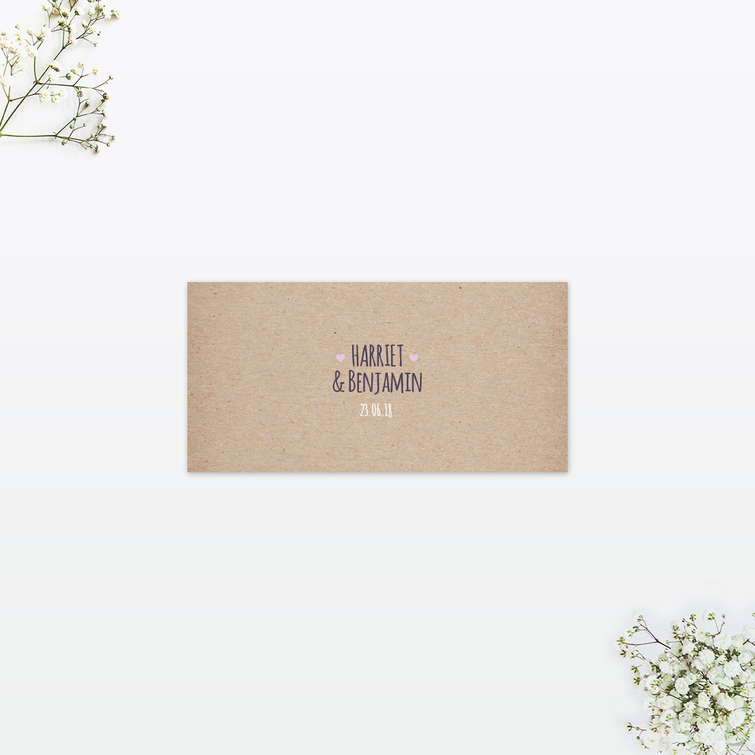 Country Bunting Place Card - Wedding Stationery country bunting wedding place card 2