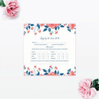 Vintage Floral RSVP - Wedding Stationery Vintage Floral RSVP