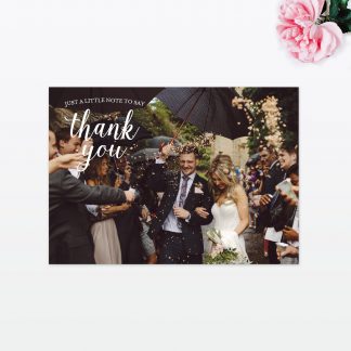 Vintage Floral Thank You Card - Wedding Stationery Vintage Floral Thank You Card