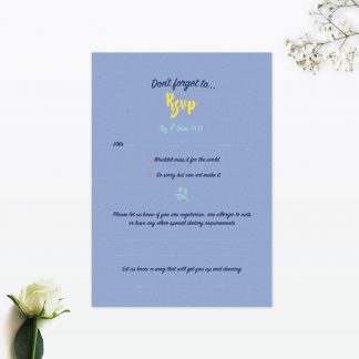 Flora and Fauna RSVP - Wedding Stationery Flora and Fauna RSVP