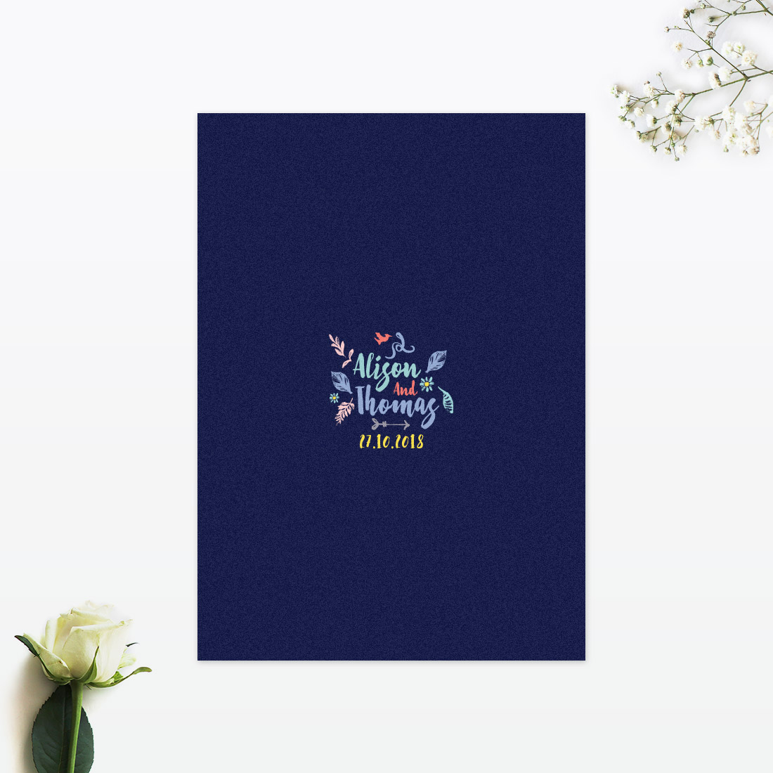 Flora and Fauna Invitation Menu - Wedding Stationery Flora and Fauna Invitation Menu