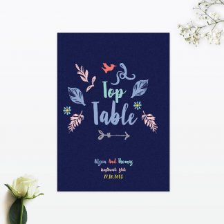 Flora and Fauna Table Numbers - Wedding Stationery Flora and Fauna Table Numbers