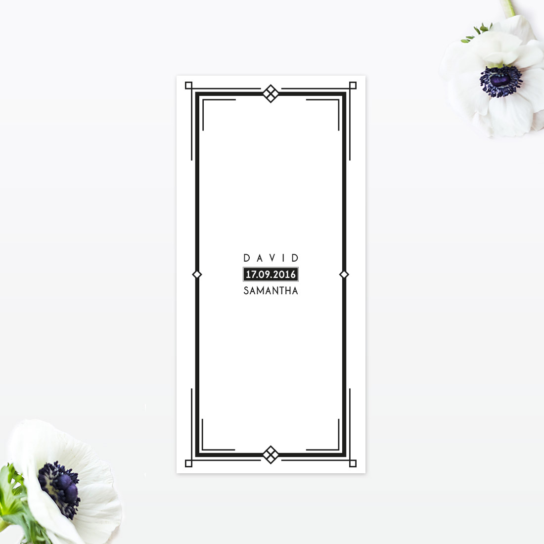 Art Deco Wedding Invitation - Wedding Stationery Art Deco Wedding Invitation - Image 3