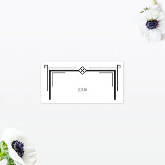 Art Deco Place Card - Wedding Stationery Art Deco Place Card