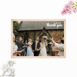 Country Rustic Thank you card
