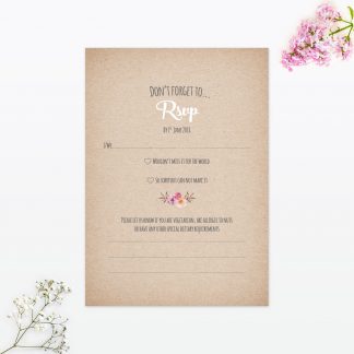 Country Rustic RSVP