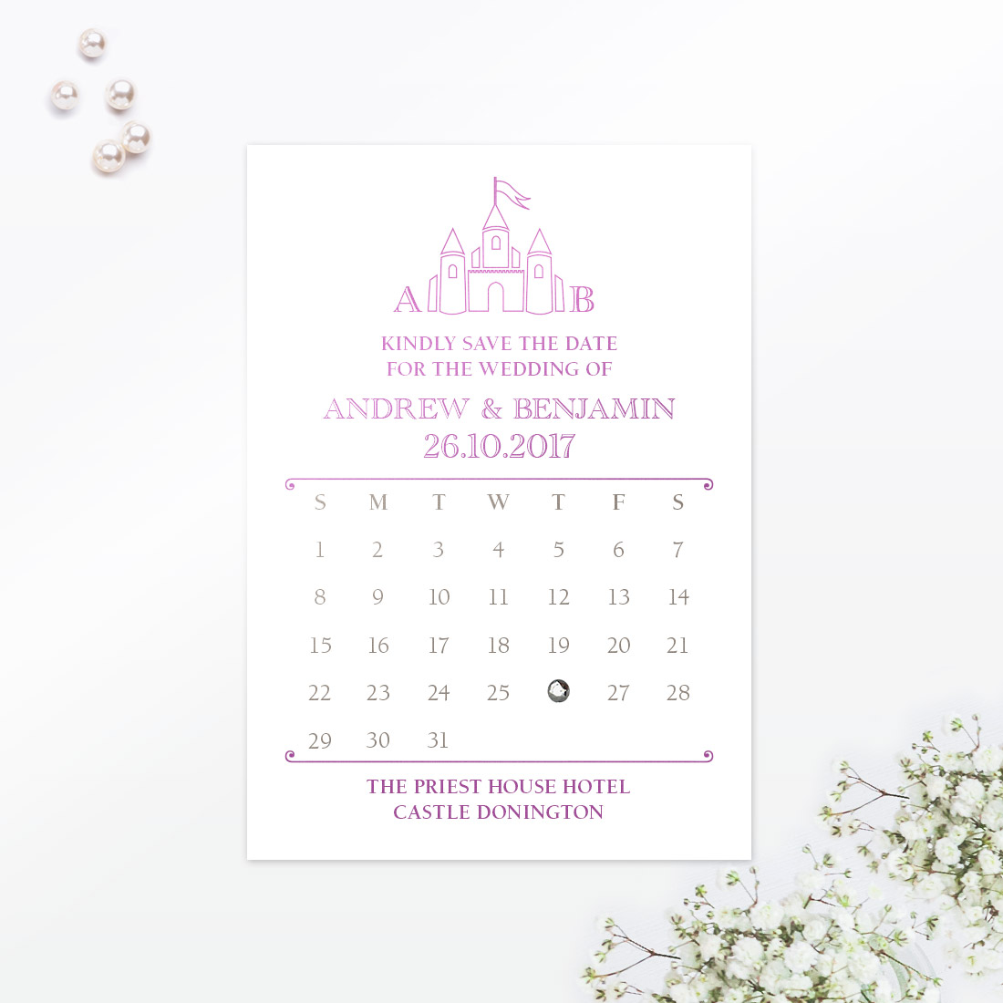 Fairytale Save the Date - Wedding Stationery Fairytale Save the Date