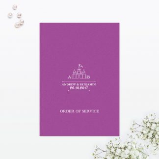Fairytale Order of Service - Wedding Stationery Fairytale Order of Service