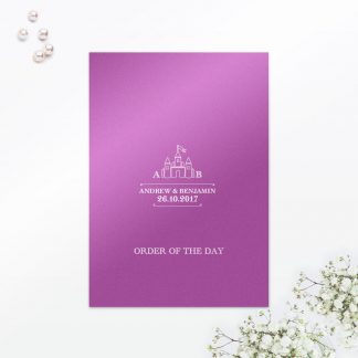 Fairytale Order of the Day - Wedding Stationery Fairytale Order of the Day