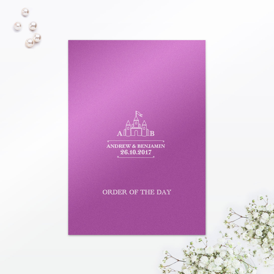 Fairytale Order of the Day - Wedding Stationery Fairytale Order of the Day