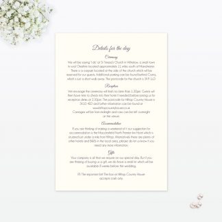 Floral Lace Additional Information