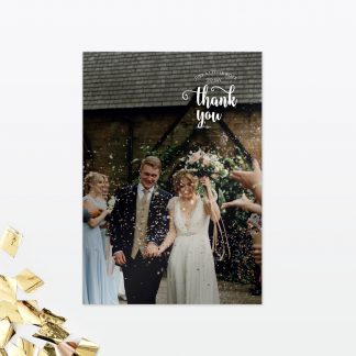 Glitz and Glamour Thank You Card - Wedding Stationery Glitz and Glamour Thank You Card