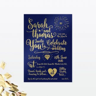 Glitz and Glamour Evening Invitation - Wedding Stationery glitz-glamour-wedding-invitation-day-2