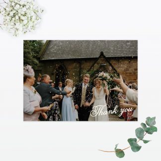 Heart & Bicycles Thank You Card - Wedding Stationery Heart & Bicycles Thank You Card