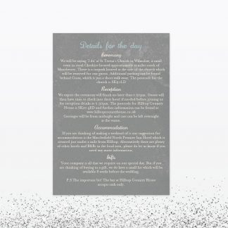 Hearts and Lanterns Additional Information - Wedding Stationery Hearts and Lanterns Additional Information