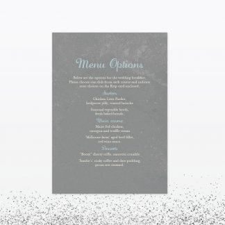 Hearts and Lanterns Invitation Menu - Wedding Stationery hearts and lanterns wedding invitation menu