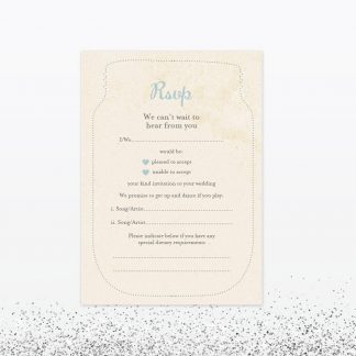 Hearts and Lanterns RSVP - Wedding Stationery Hearts and Lanterns RSVP
