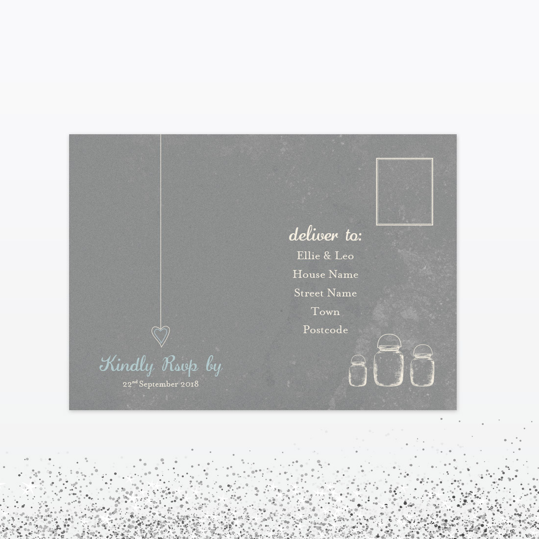 Hearts and Lanterns RSVP - Wedding Stationery Hearts and Lanterns RSVP - Image 2