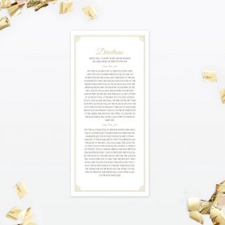 Hollywood Glamour Additional Information - Wedding Stationery Hollywood Glamour Additional Information