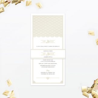 Hollywood Glamour Wedding Invitation - Wedding Stationery Hollywood Glamour Wedding Invitation