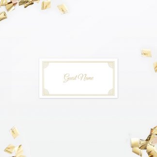 Hollywood Glamour Place Card - Wedding Stationery Hollywood Glamour Place Card