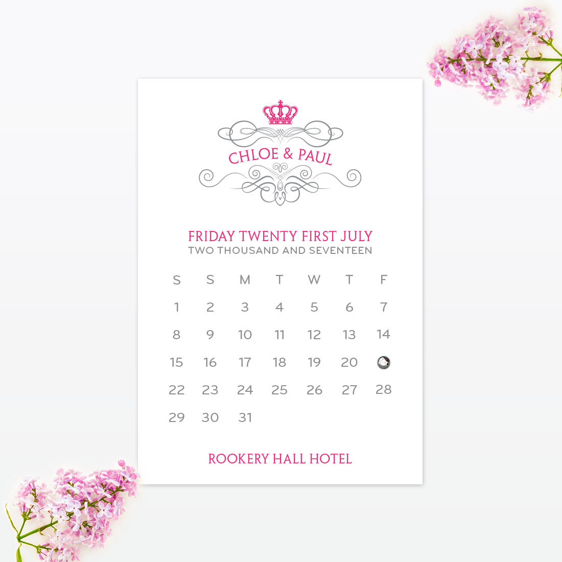Royal Elegance Save the Date - Wedding Stationery Royal Elegance Save the Date