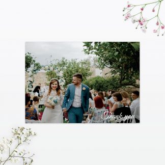 Vintage Chic Thank You Card - Wedding Stationery Vintage Chic Thank You Card