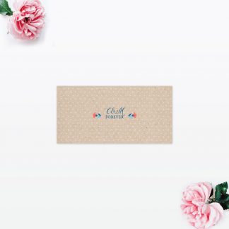 Vintage Floral Order of the Day - Wedding Stationery Vintage Floral Place Card