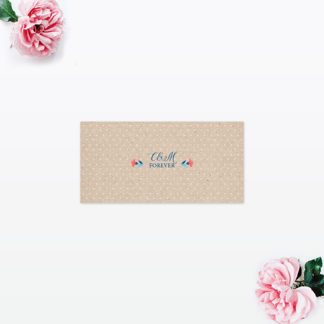 Vintage Floral Order of the Day - Wedding Stationery Vintage Floral Place Card