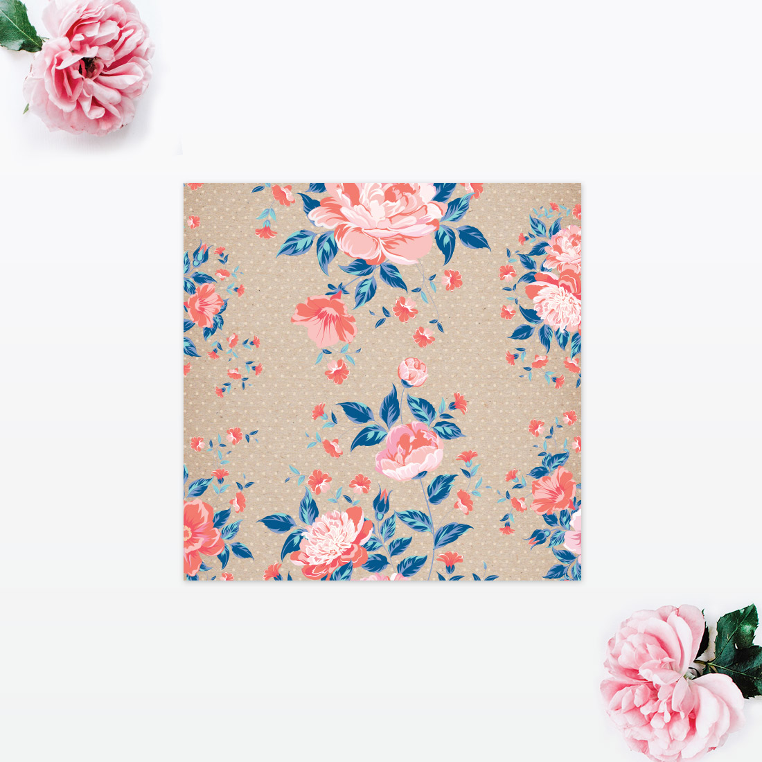 Vintage Floral Table Menu - Wedding Stationery Vintage Floral Table Menu - Image 2