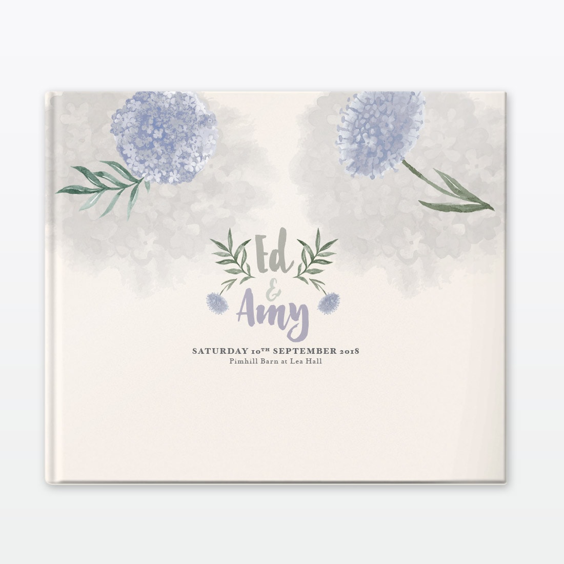 Watercolour Flora Photo Book - Wedding Stationery Watercolour Flora Photo Book
