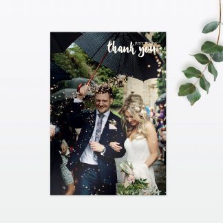 Watercolour Flora Thank you card - Wedding Stationery Watercolour Flora Thank you card