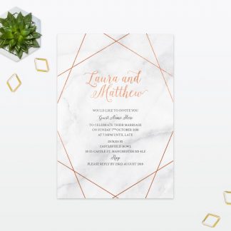 Geometric Wedding Invitation