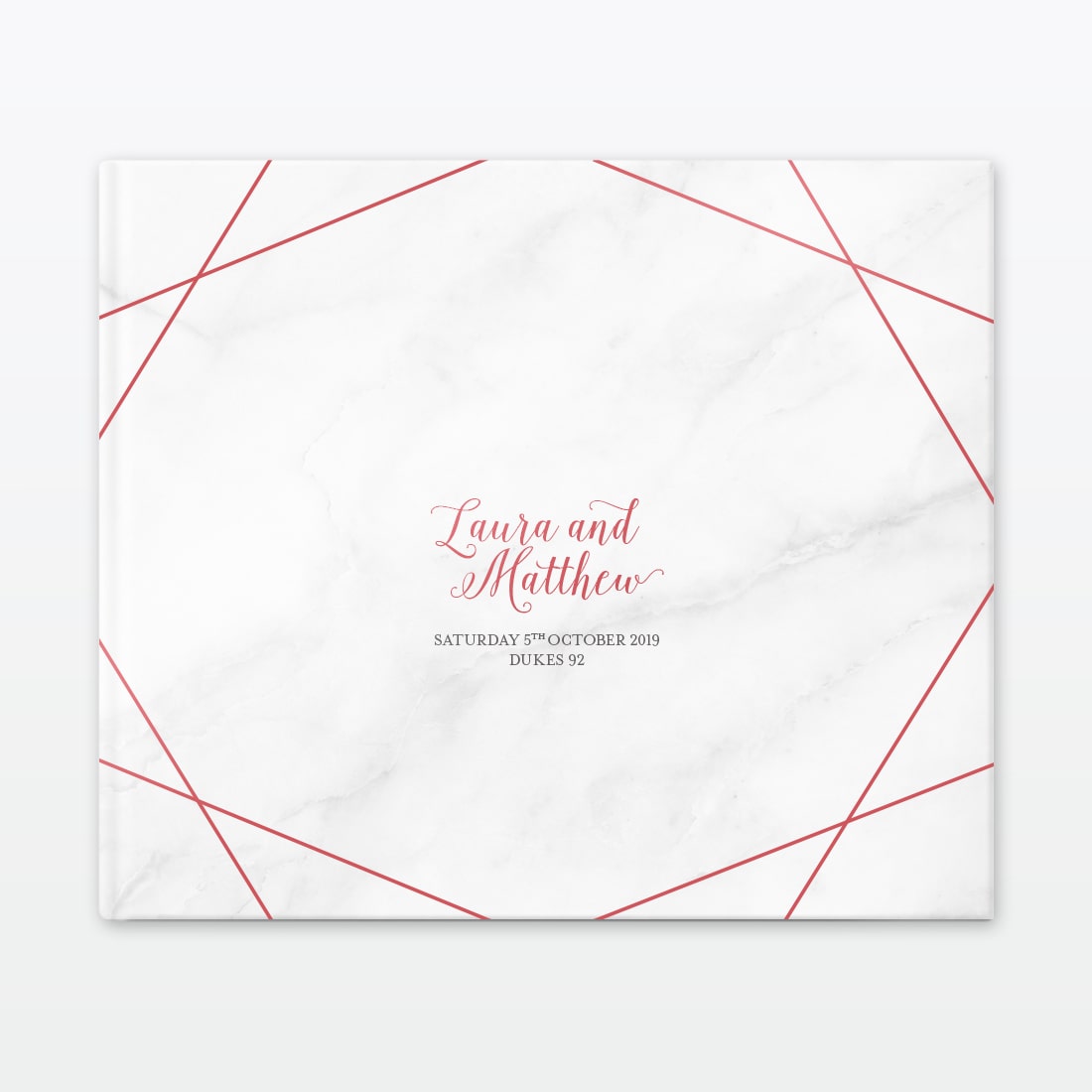 Geometric Photo Book - Wedding Stationery Wedding Photo Book Geometric Love Invited