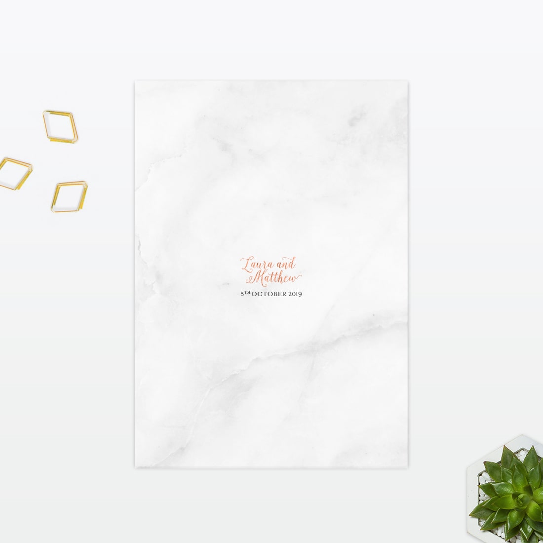 Geometric Table Menu - Wedding Stationery Geometric Table Menu - Image 2