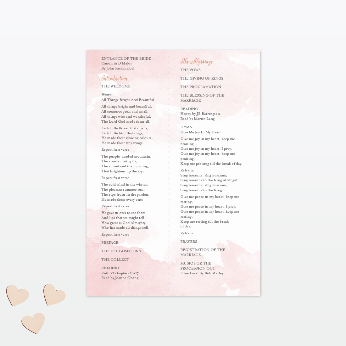 Sweetheart Order Service - Wedding Stationery Sweetheart Order Service - Image 2