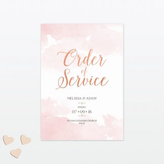 Sweetheart wedding order of service Love Invited