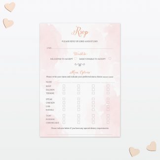 Wedding Postcard RSVP Sweetheart Love Invited