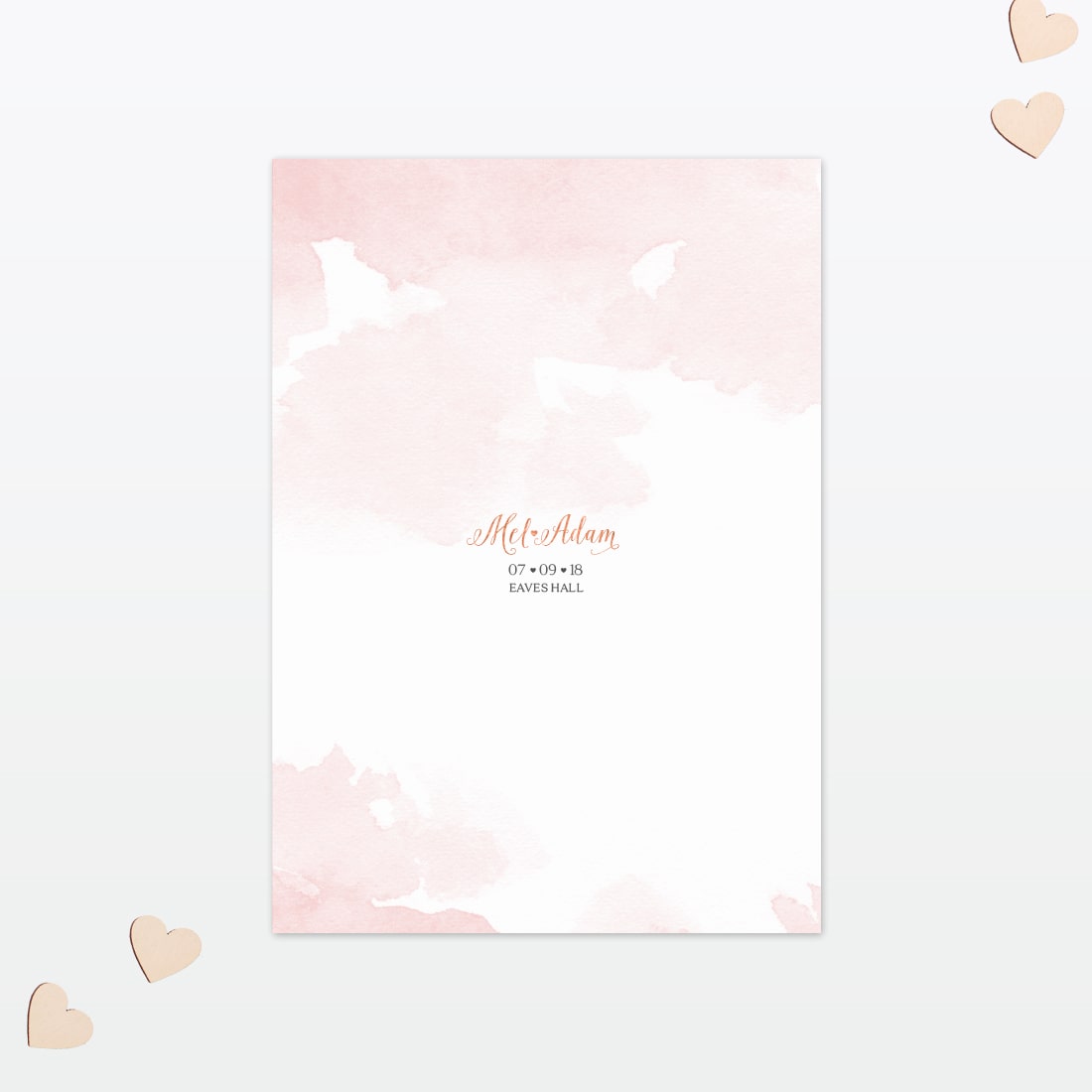 Sweetheart Table Menu - Wedding Stationery Sweetheart Table Menu - Image 2
