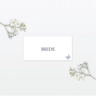 Beautiful Butterfly wedding place card Love Invited