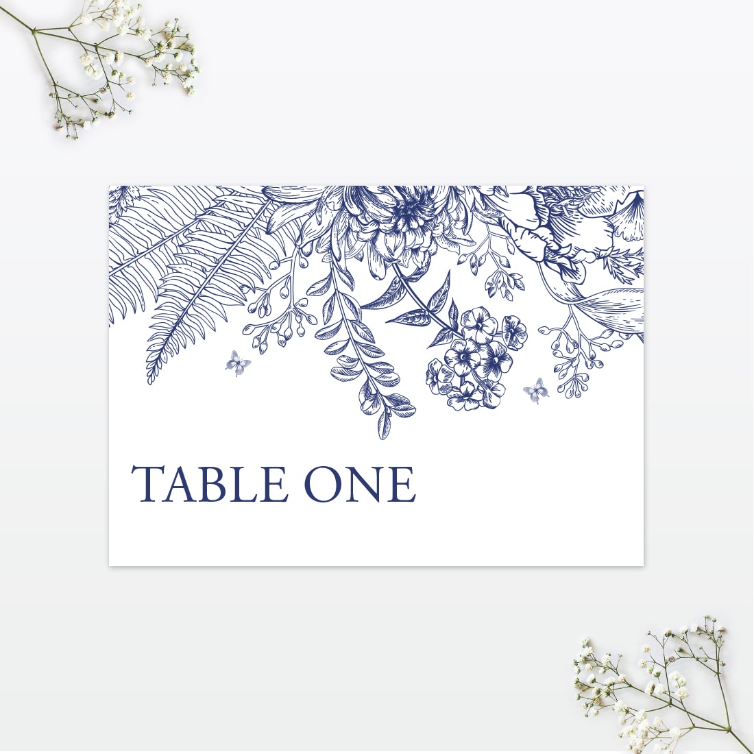Beautiful Butterfly Table Number - Wedding Stationery Beautiful Butterfly wedding table number Love Invited