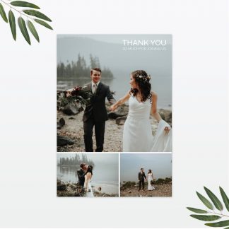 Love Birds Thank You Card - Wedding Stationery Love Birds wedding thank you card Love Invited
