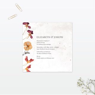 Spring Blossom Single Card Wedding Invitation Vintage Love Invited
