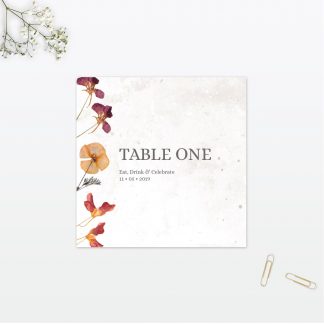 Spring Blossom Table Number - Wedding Stationery Spring Blossom wedding table number vintage Love Invited