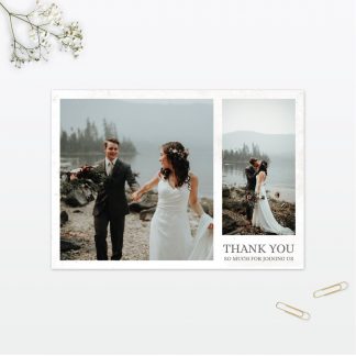 Spring Blossom Thank You Card - Wedding Stationery Spring Blossom Wedding thank you card Love Invited