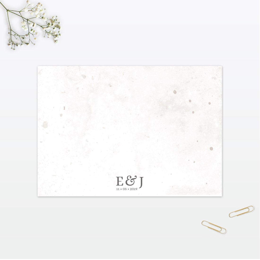 Spring Blossom Thank You Card - Wedding Stationery Spring Blossom Wedding thank you card Love Invited